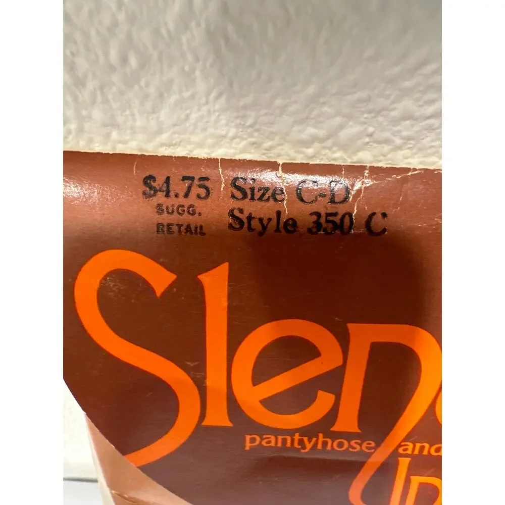 NEW Vintage 80’s Woman Slenderalls Control Top Beige Panty Suntan Legs  Size C-D